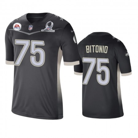 Camiseta Hombre NFL Cleveland Browns Joel Bitonio 75 Game Anthracite 2021 AFC Pro Bowl